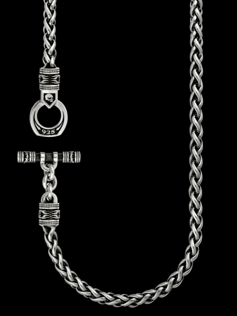 Night Rider 925 Silver King Chain and Pendant - Picture 3 of 6